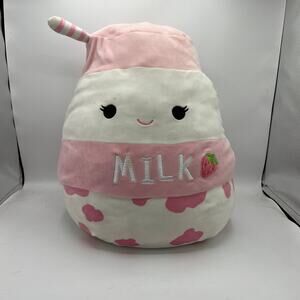 Squishmallows Amelie Strawberry Milk Plush